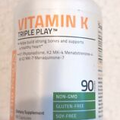 Vitamin K Triple Play (Vitamin K2 Mk7 Vitamin K2 Mk4 Vitamina K1 05/2025
