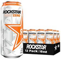 (12 Pack) Rockstar Pure Zero Energy Drink with Taurine, Mandarin Orange, 16 Oz