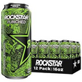 (12 Pack) Rockstar Punched Energy Drink with B Vitamin, Hardcore Apple, 16 Fl Oz