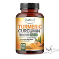 Turmeric Curcumin Highest 120 Capsul Potency 95% 2,600 mg With BioPerine Black P