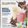Wonderslim Meal Replacement Shake, Variety Pack, 24 Vitamins and Minerals