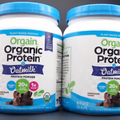 x2 Organic Protein Powder + Oatmilk, Plant Based, Chocolate, 16.9oz Exp.04/2024