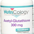 Nutricology Acetyl-Glutathione - S-Acetyl-L-Glutathione, Well Absorbed, Oral Glutathione, Immune Support, 300 mg Supplement - 60 Count