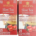 NEW 2-pack Hyleys Slim Tea NO GMO Goji Berry 100% Natural 25 tea bags