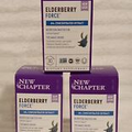 3PK New Chapter Elderberry Force 64x Concentrated Extract 30CT Ea. Exp.07/2024+