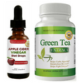 Apple Cider Vinegar Weight Loss Diet Drops Green Tea Appetite Control Supplement