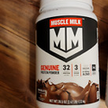 Muscle Milk Genuine Protein Powder, Natural Real Chocolate, 32g 2.47 Pound