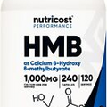 Nutricost HMB (Beta-Hydroxy Beta-Methylbutyric) 1000mg, 120 Servings, 240 Caps