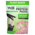 Dissolvable Protein Packs, 100% Plant Meal Replacement, Strawberry Smoothie,