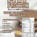 "MVP PROTEIN" "PB CHOC" WHEY ISOLATE PROTEIN POWDER- 2 Lbs. (28 Servings)
