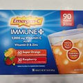 90 Emergen-C Immune + Plus SUPER ORANGE Raspberry Immune Support ZINC Vitamin D