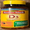 Nature Made D3 Extra Strength Dietary Supplement - 5000 IU (125 mcg) 70 Tablets