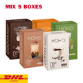 5x KOKO Instant Drink Mix Powder Coffee, Cocoa, Green Tea, Thai Tea, Taiwan Tea