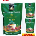 3x Wuttitham Instant Coffee 32 in 1 Herbs Health No Sugar 0% Fat Weight Control
