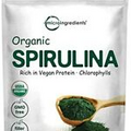 Espirulina orgánica en polvo de alga spirulina Pura Vegana 1 lb