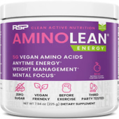 RSP Aminolean - All-In-One Natural Pre Workout, Amino Energy, Weight Management