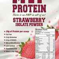 "MVP PROTEIN" "STRAWBERRY" WHEY ISOLATE PROTEIN POWDER- 5 Lbs. (69 SERVINGS)