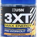 USN 3XT Max Energy Pre-Workout Supplement Pineapple Mango Pump Caffeine Pre