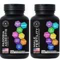 BIOACTIVE LABS Male Fertility Supplements and Fadogia Agrestis Tongkat Ali Complex - Fertility and Energy Support Bundle