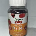Kids Vitamin D3+K2 Gummies 60 Count Sealed Damaged Outer Packaging!!!!