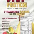 "MVP PROTEIN" "STRAWBERRY BANANA" WHEY ISOLATE PROTEIN POWDER- 1 Lb(14 Servings)