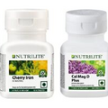 Amway Nutrilite Cherry Iron & Cal mag D Plus Tablets 90 Tablet Each