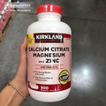 NEW Kirkland Signature Calcium Citrate 500 mg, 500 Tablets D3, Magnesium, Zinc