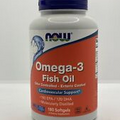 NOW Foods Omega-3 Enteric Coated Fish Oil, 1000 mg, 180 Softgels