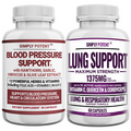 Blood Pressure Support + Lung Support For Energy, Endurance, Heart & Lung Health