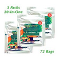 Energybolizer Perfect Weight Herbal SLIMMING TEA 20-In-One 3-Pack = 72 Tea Bags