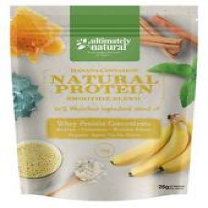 100% Natural Whey Protein Powder Shake Gluten Free Banana Cinnamon Fruit Blend