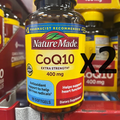 Nature Made CoQ10 400 mg. 180 Softgels Heart Health Energy Production Exp: 2025