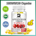 Organic Apple Cider Vinegar Capsules,Supports Healthy Weight,Digestion Detox ~