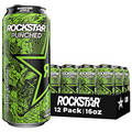 Rockstar Energy Drink Punched Hardcore Apple, 16 Fl Oz (Pack of 12)