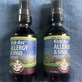 2x Bottles Wishgarden Kick-Ass Allergy & Sinus 2 fl.oz. Exp 03/2025