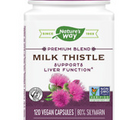 120 vegan caps   Nature's Way Milk Thistle Liver Support  120 capsules
