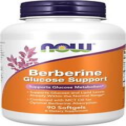 NOW Foods Berberine Glucose Support Medicinal Herb Softgel - 90 Softgels