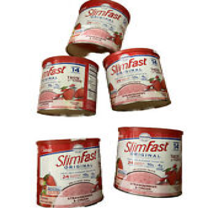 Meal Replacement Powder, Original Strawberries & Cream, Weight Loss Shake 5 Item