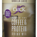 CLICK All-in-One Protein & Coffee Meal Replacement Drink Mix, Vanilla Latte,
