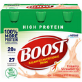 Boost High Protein Nutritional Drink, Creamy Strawberry, 8 oz, 6-CT- Pack of 1