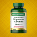 Nature's Bounty Magnesium Glycinate 240 mg, 180 Capsules