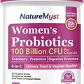 Women’s Probiotics 120 Billion CFU 36 Strains Prebiotic Enzyme D-Mannose Urinary