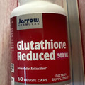 Jarrow Formulas Glutathione Reduced Supports Liver Health 60 VegCaps Exp 12/24