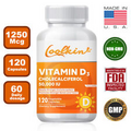 Vitamin D3 Cholecalciferol 50,000 IU - Strengthens Bones,Teeth and Immune System