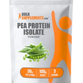 BULKSUPPLEMENTS.COM Pea Protein Isolate Powder - Vegan Protein Powder, Pea Protein Powder - Unflavored, Plant Based Protein - Gluten Free, 30g per Serving, 100g (3.5 oz) (Pack of 1)