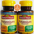 2 Pack Potassium Gluconate 550 mg 200 Tablets (2x100) Gluten Free Exp. 11/2026