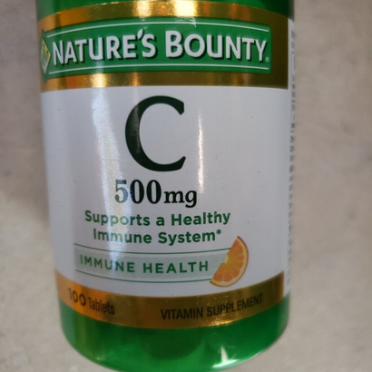 Vitamin C Nature's Bounty Supplement Support Immune Health 500mg 100ct 03/2024EX