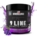 DownRange 9 Line Recovery + Hydration Powder, Electrolytes, Essential Amino Acids & Coconut Water Powder for Muscle Recovery, Energy & Rehydration, 30 Serving (Gunship Grape)