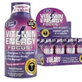 Vitamin Energy Focus+ Berry Flavor Energy Drink Shots 12 1.93oz Bottles Memory
