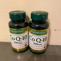 PACK OF 2 Nature's Bounty Co CoQ-10 200mg each 45 softgels 09/25